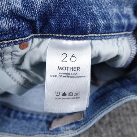 Mother Jeans‎ Womens 26 The Tomcat Ankle Fray Mid Rise Denim Raw Hem On The Road - Picture 8 of 16